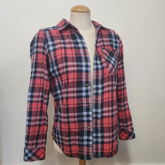 TNA ARITZIA | Plaid Button Down Shirt XXS - Picture 5 of 7
